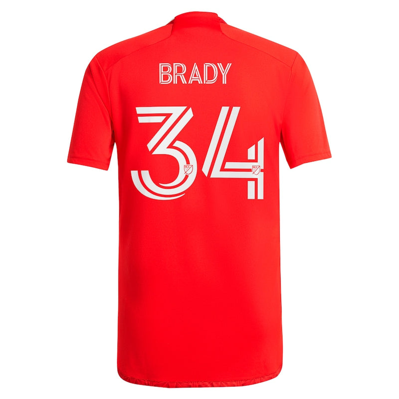 Chris Brady Chicago Fire adidas 2024 Return To Red  Player Jersey – Red