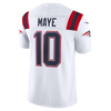 Drake Maye New England Patriots Nike Vapor F.U.S.E. Stitched Limited Jersey - White