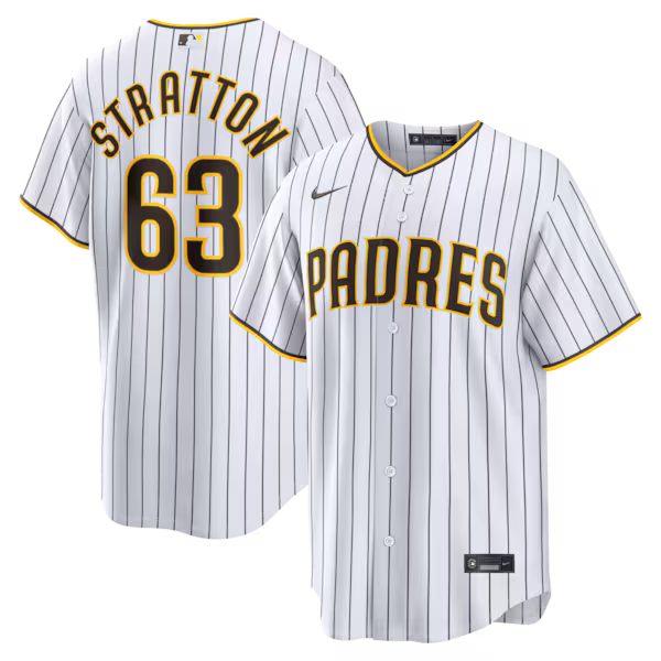 Hunter Stratton San Diego Padres Nike Home Replica Jersey - White