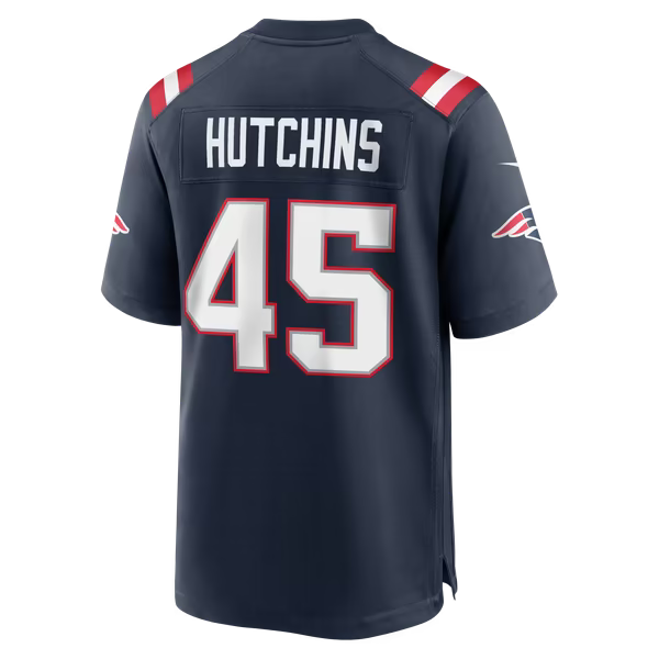 Quintayvious Hutchins New England Patriots Nike Team Game Jersey - Navy