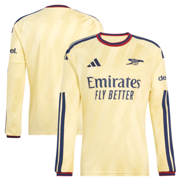 Arsenal adidas 2026/27 Third Replica Long Sleeve Jersey - Yellow
