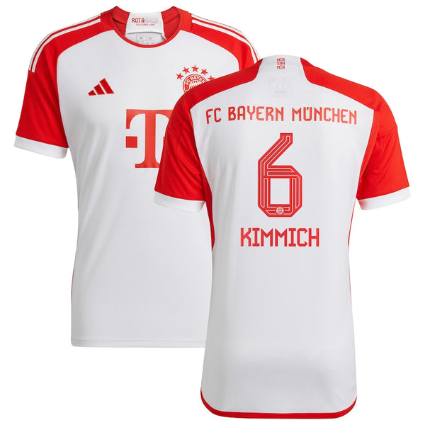 Joshua Kimmich Bayern Munich adidas 2023/24 Home Jersey - White