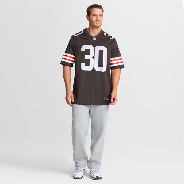 Zion Washington Cleveland Browns Nike Team Game Jersey - Brown