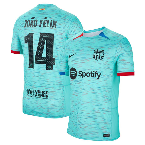João Félix Barcelona Nike 2023/24 Third Jersey - Aqua
