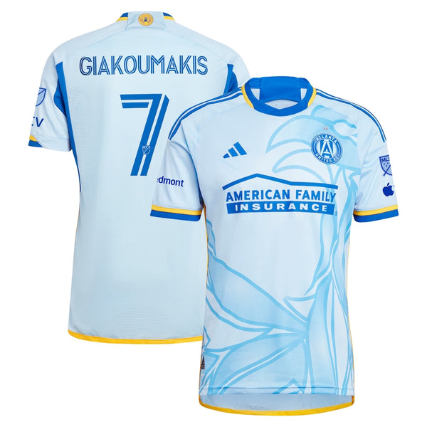 Giorgos Giakoumakis Atlanta United FC adidas 2024 The Resurgens Kit Authentic Player Jersey - Light Blue