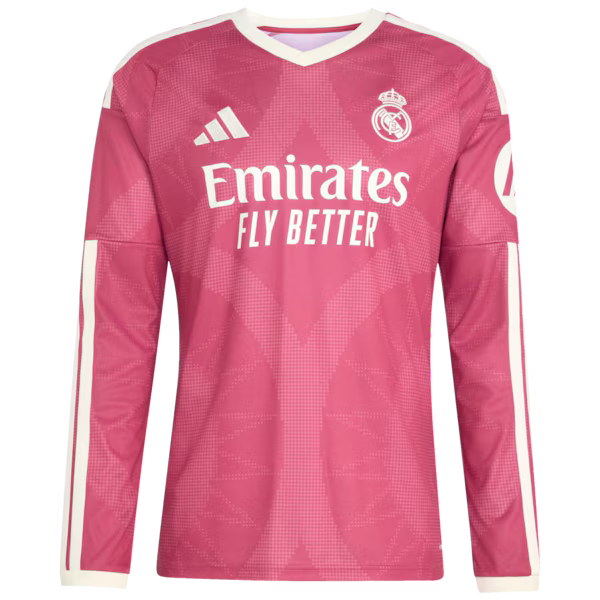 Real Madrid adidas 2026/27 Third Replica Long Sleeve Jersey - Pink