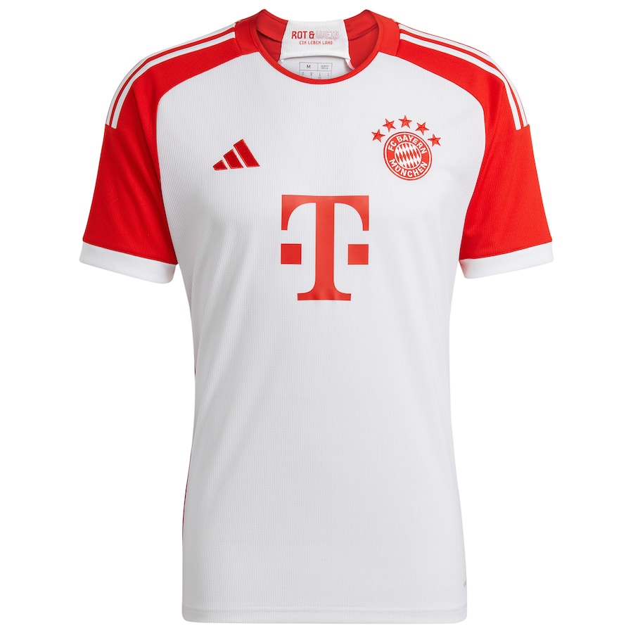 Jamal Musiala Bayern Munich adidas 2023/24 Home Jersey - White