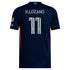 Adidas Hirving Lozano San Diego FC jersey in navy blue with number 11 and MLS logo on back