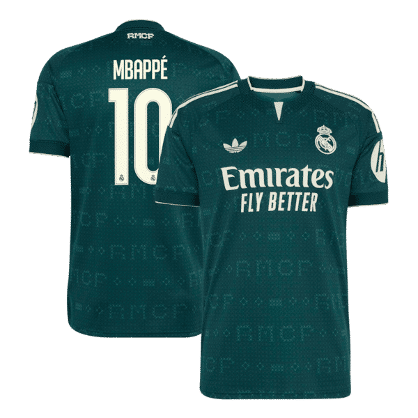 Kylian Mbappé Real Madrid adidas 2026/27 Away Replica Jersey - Green