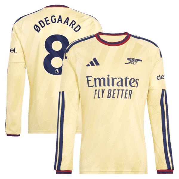 Martin Ødegaard Arsenal adidas 2026/27 Third Replica Long Sleeve Jersey - Yellow