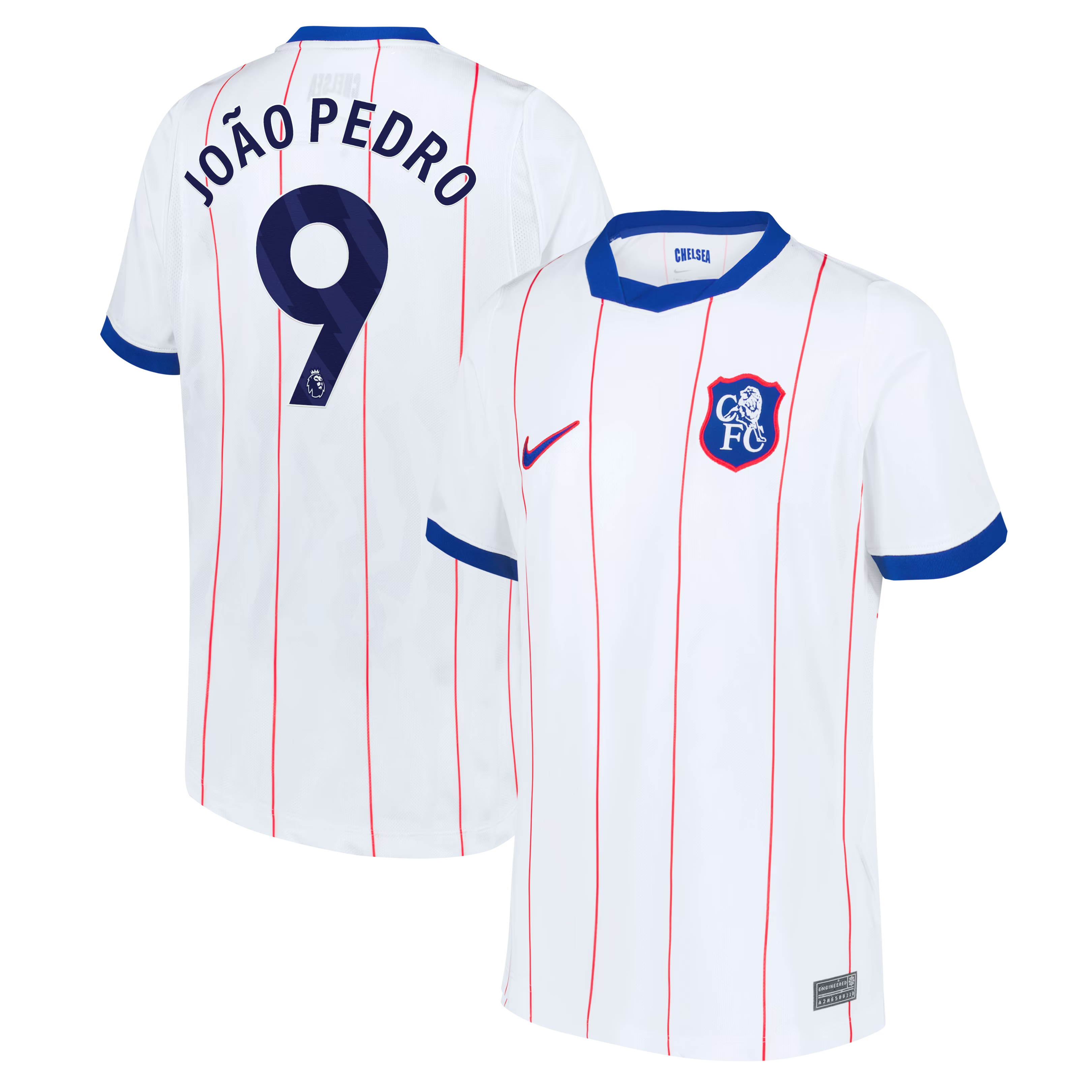 João Pedro Chelsea Nike Youth 2026/27 Third Stadium Replica Jersey - White
