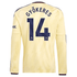 Viktor Gyökeres Arsenal adidas 2026/27 Third Replica Long Sleeve Jersey - Yellow