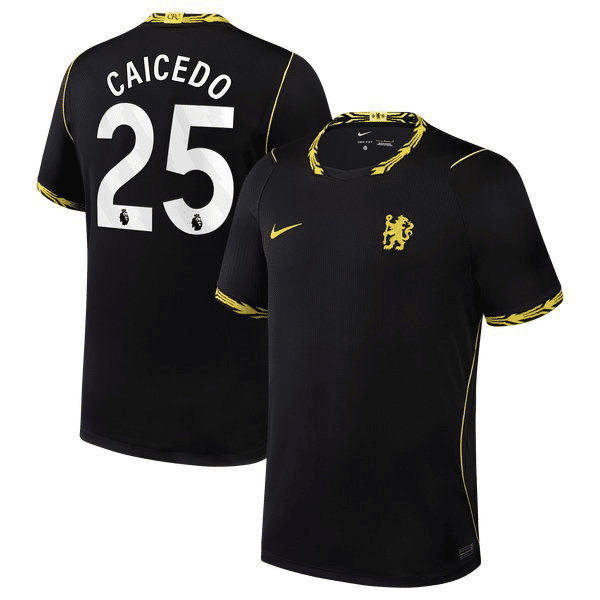 Moisés Caicedo Chelsea Nike 2026/27 Away Stadium Replica Jersey - Black