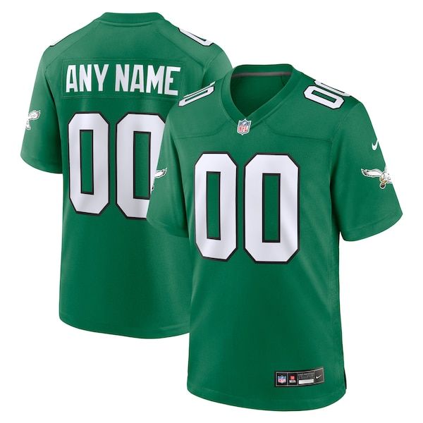 Nike Philadelphia Eagles Alternate Custom Game Jersey Kelly Green