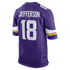 Nike Justin Jefferson Minnesota Vikings Game Jersey Purple
