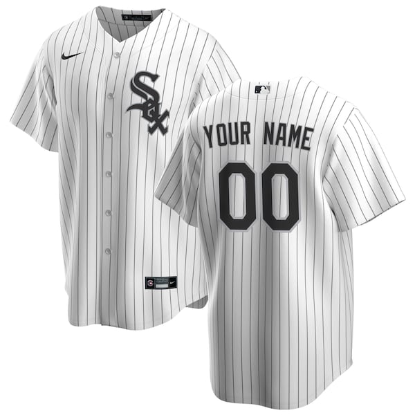 Nike Chicago White Sox Home Replica Custom Jersey White