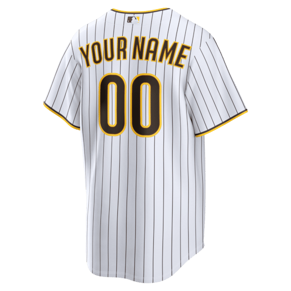 Nike San Diego Padres Home Replica Custom Jersey White