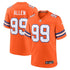 Nike Zach Allen Denver Broncos Alternate Game Jersey Orange
