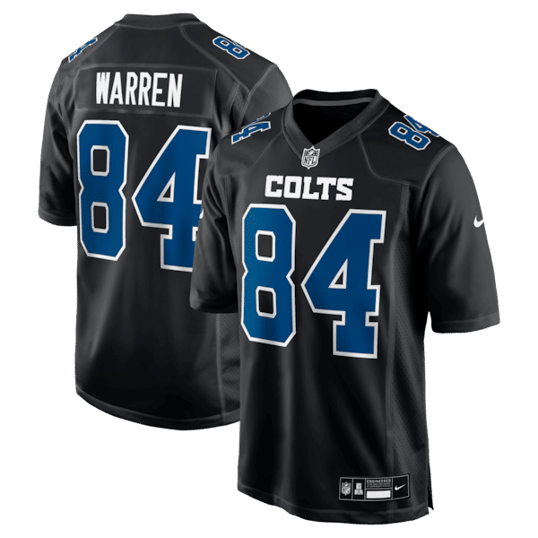 Nike Tyler Warren Indianapolis Colts Fashion Game Jersey Carbon Black