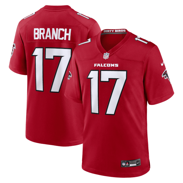 Nike Zachariah Branch Atlanta Falcons Team Game Jersey Red
