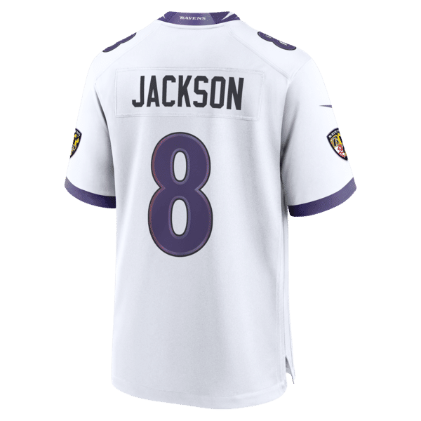 Nike Lamar Jackson Baltimore Ravens Game Jersey White