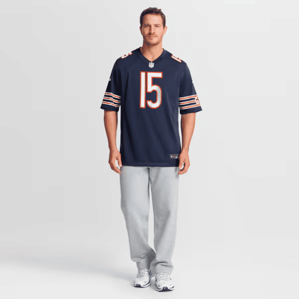 Nike Rome Odunze Chicago Bears Game Jersey Navy