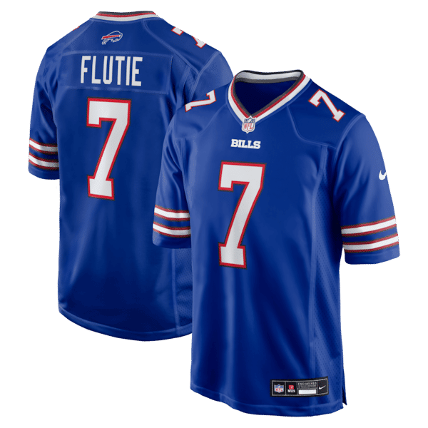 Nike Doug Flutie Buffalo Bills Game Retired Player Jersey Royal