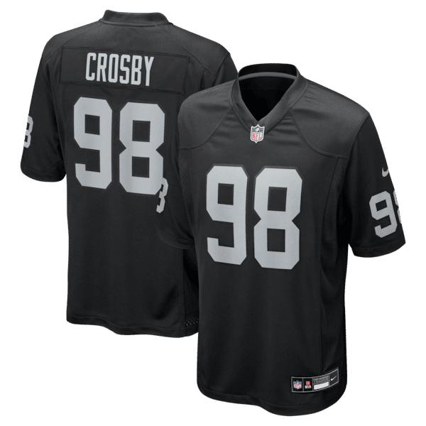 Nike Maxx Crosby Las Vegas Raiders Game Jersey Black