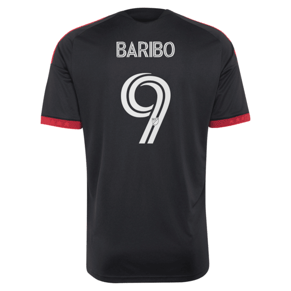 Adidas Tai Baribo D.C. United 2026 Black-and-Red Kit Replica Jersey Black
