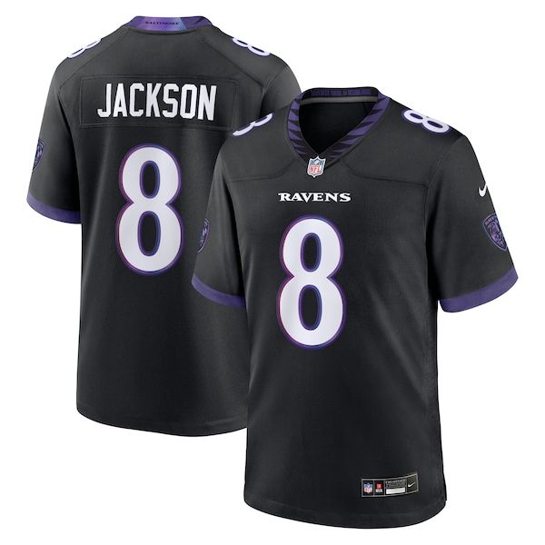 Nike Lamar Jackson Baltimore Ravens Alternate Game Jersey Black