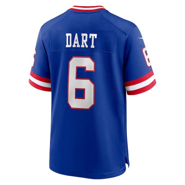 Nike Jaxson Dart New York Giants Alternate 2 Classic Game Jersey Royal