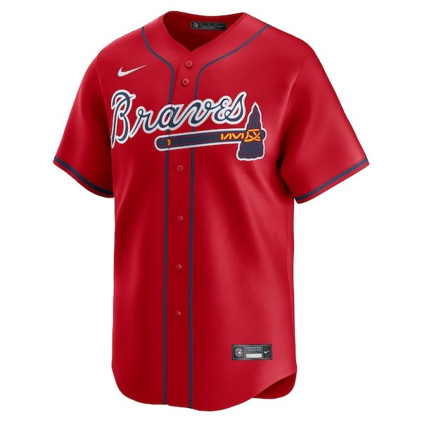 Nike Atlanta Braves Alternate Limited Custom Jersey Red