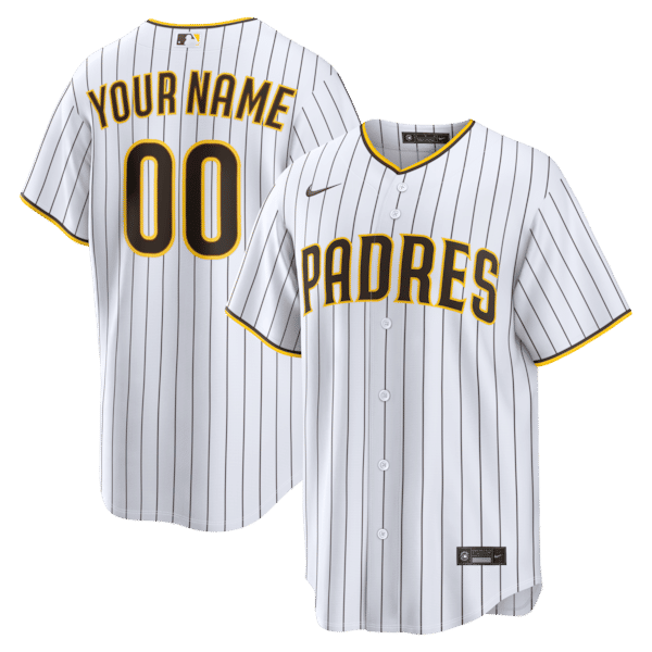 Nike San Diego Padres Home Replica Custom Jersey White
