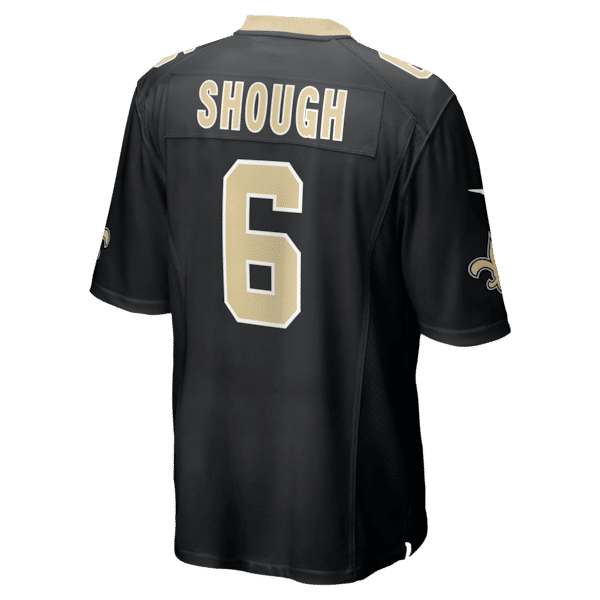 Nike Tyler Shough New Orleans Saints Game Jersey Black