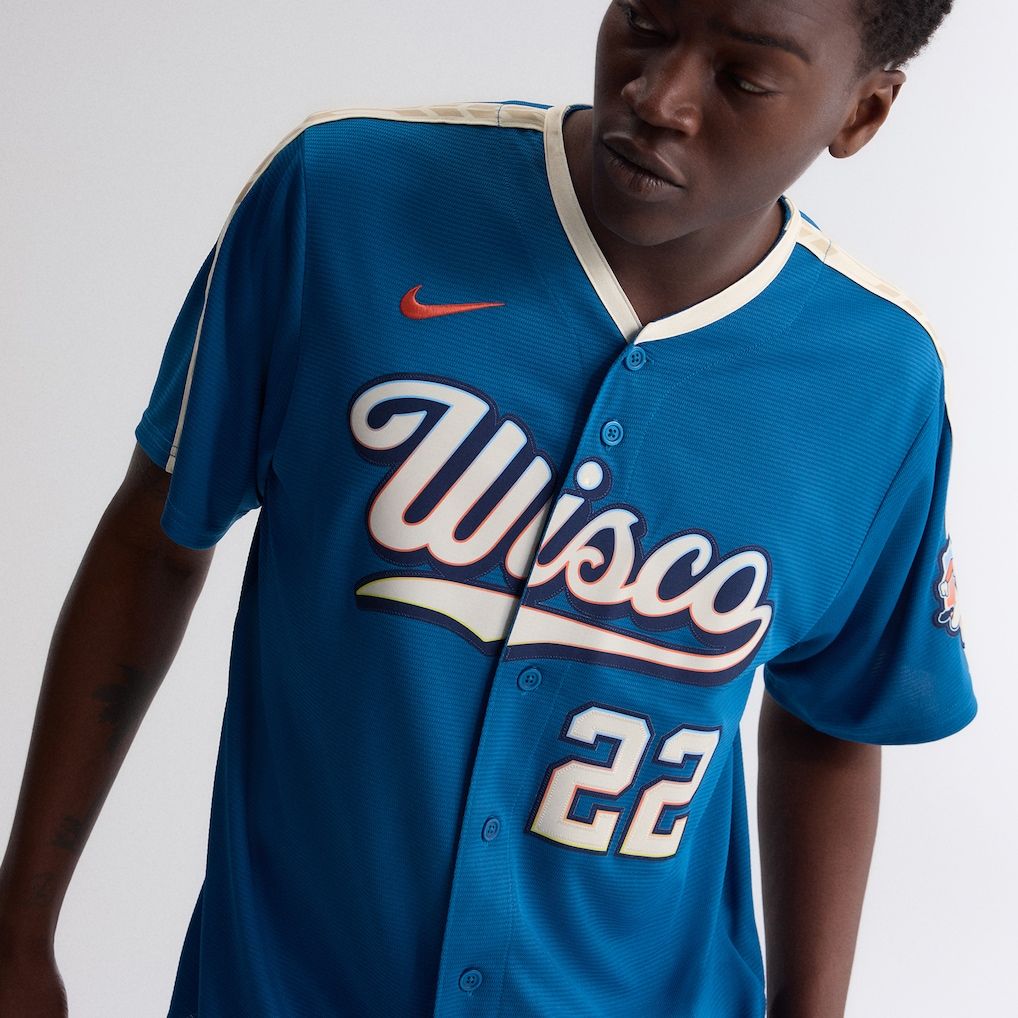Nike Christian Yelich Milwaukee Brewers 2026 City Connect Stadium Jersey Mineral Blue