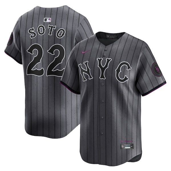 Nike Juan Soto New York Mets City Connect Limited Jersey Gray