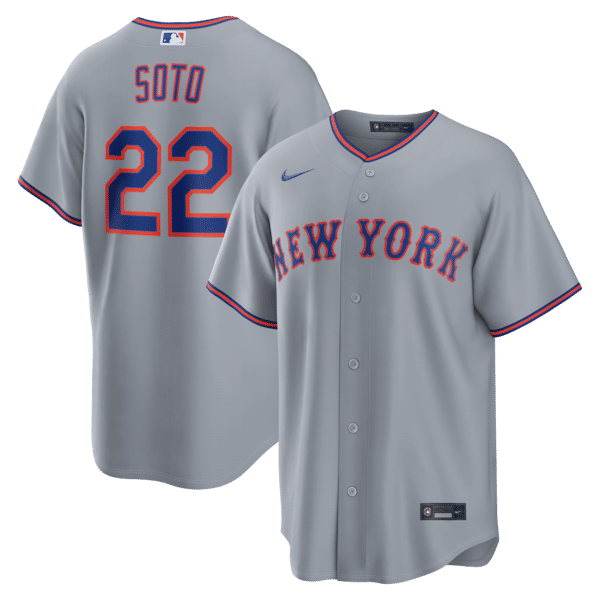Nike Juan Soto New York Mets Road Replica Jersey Gray