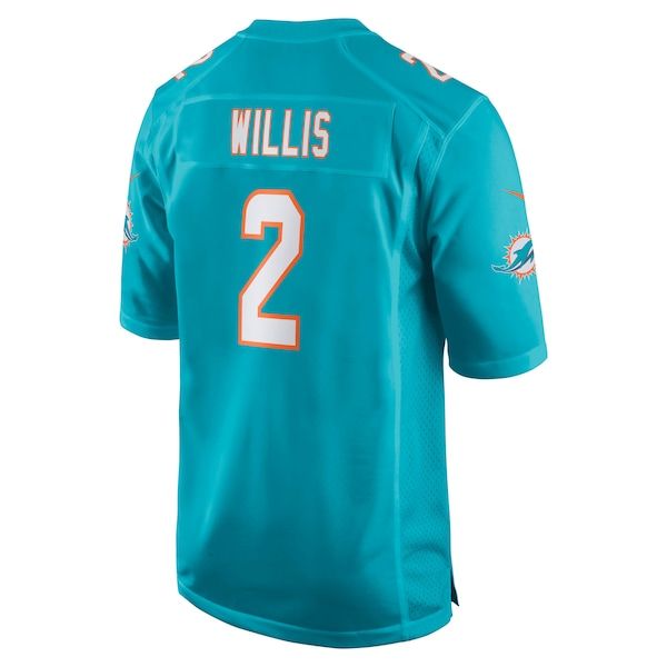 Nike Malik Willis Miami Dolphins Game Jersey Aqua