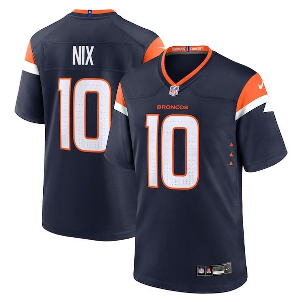 Nike Bo Nix Denver Broncos Alternate Game Jersey Navy