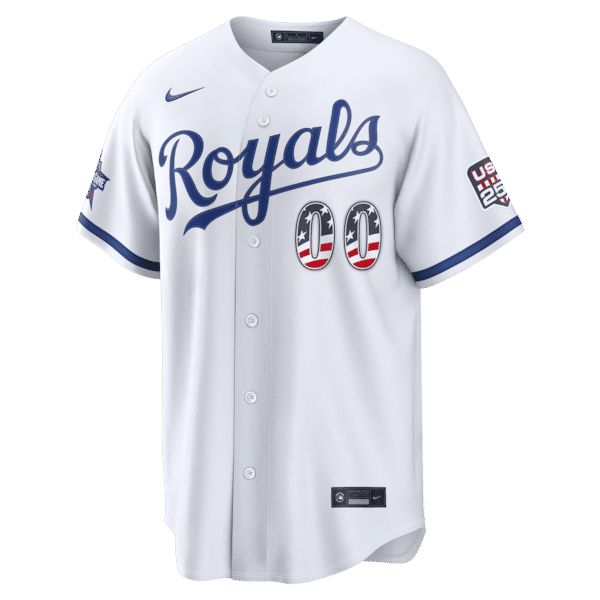 Nike Bobby Witt Jr. Kansas City Royals 2026 All-Star Edition Stars & Stripes Stadium Jersey White
