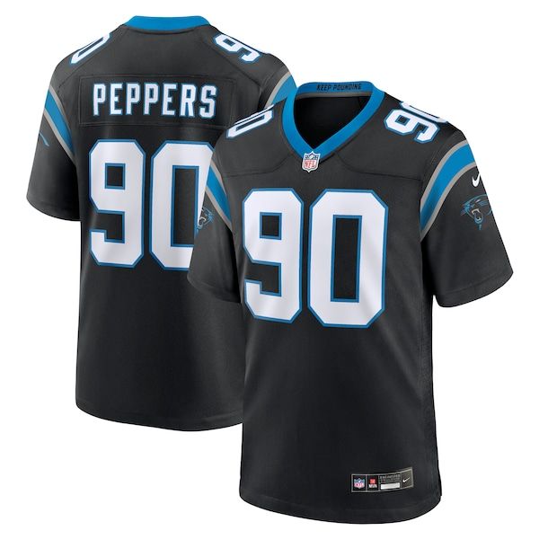 Nike Julius Peppers Carolina Panthers Game Jersey Black