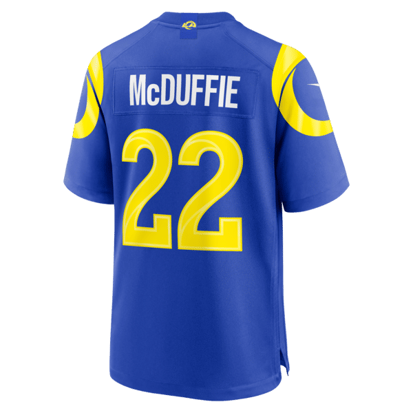 Nike Trent McDuffie Los Angeles Rams Game Jersey Royal