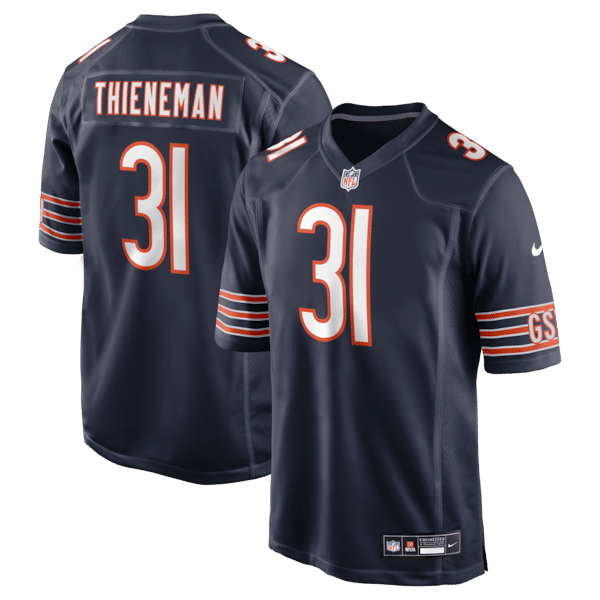 Nike Dillon Thieneman Chicago Bears 2026 NFL Draft Game Jersey Navy