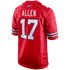 Nike Josh Allen Buffalo Bills Game Jersey Red
