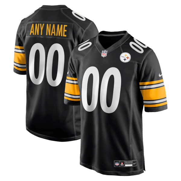 Nike Pittsburgh Steelers Custom Game Jersey Black