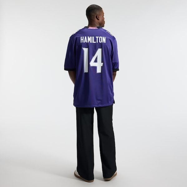 Nike Kyle Hamilton Baltimore Ravens Game Jersey Purple