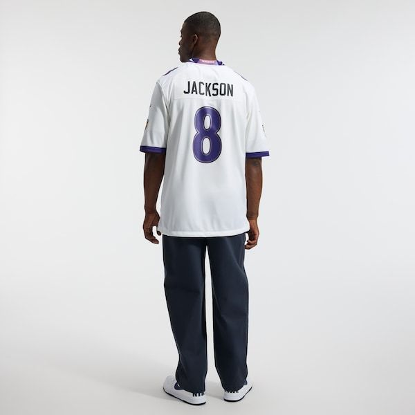 Nike Lamar Jackson Baltimore Ravens Game Jersey White