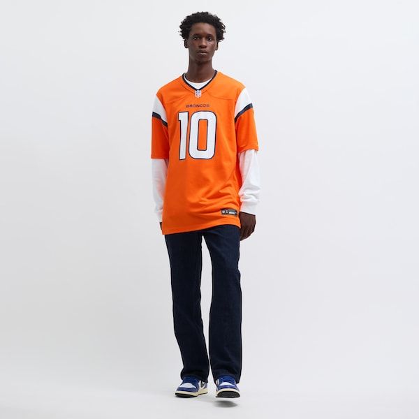 Nike Bo Nix Denver Broncos Game Jersey Orange