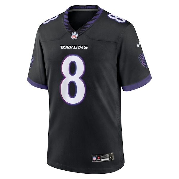 Nike Lamar Jackson Baltimore Ravens Alternate Game Jersey Black