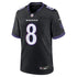 Nike Lamar Jackson Baltimore Ravens Alternate Game Jersey Black